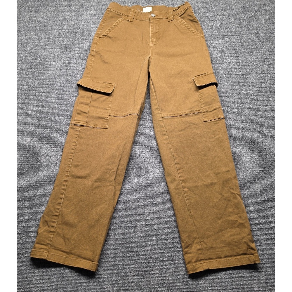 Full Tilt Cargo Pants Small S Camel Brown Wide Leg Utility Y2K Gorpcore Skater